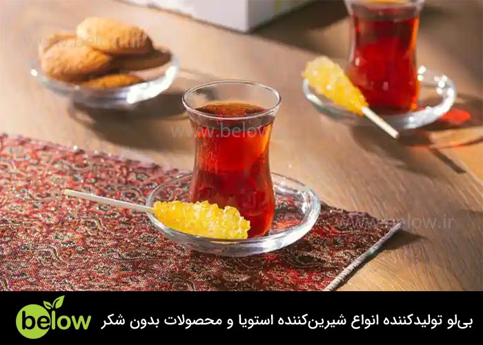 کاربرد روزمره استویا به جای قند و نبات با چای ایرانی