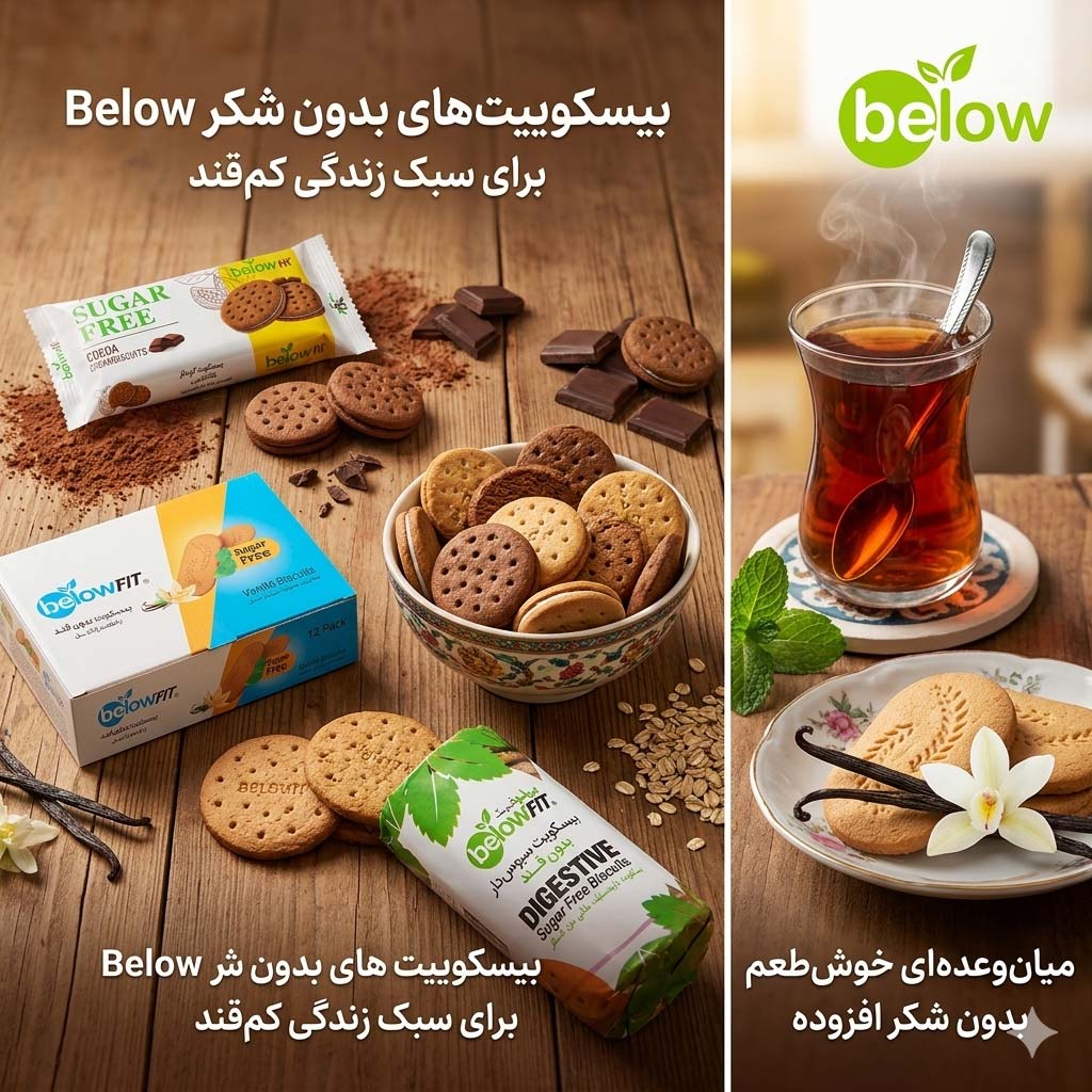 بیسکوییت بدون شکر