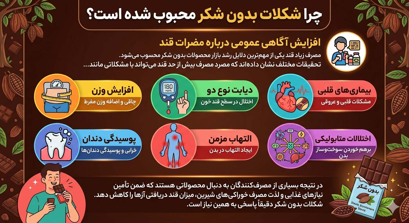 چرا شکلات بدون شکر محبوب شده است؟
