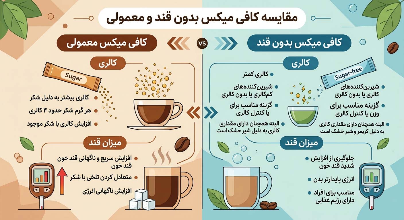 کافی میکس بدون قند چیست؟​